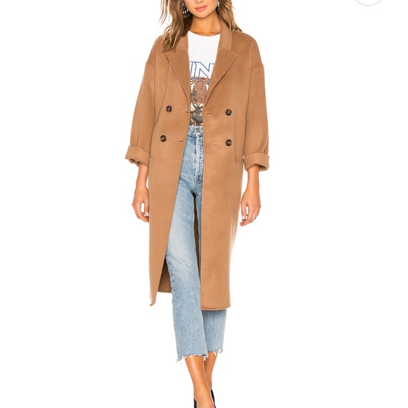 ANINE BING Dylan Coat in Camel - Picture 6 of 7